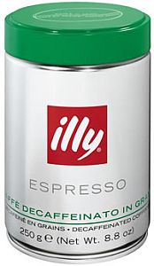 Illy Espresso Decaff Coffee (cafea boabe decafeinizata), 250 grame